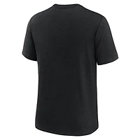 T-shirt Nike Heather Black Oregon Ducks Legacy Mantra Tri-Blend pour homme