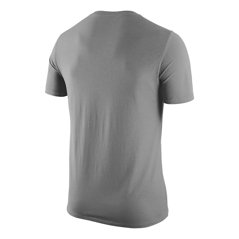 Men's Nike Heather Gray Oregon Ducks Basketball Logo T-Shirt