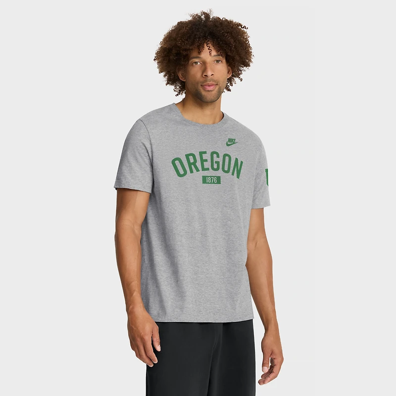 Men's Nike Heather Gray Oregon Ducks Legacy Arch T-Shirt