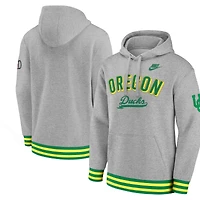 Sweat à capuche rétro Nike Oregon Ducks Legacy gris chiné pour homme