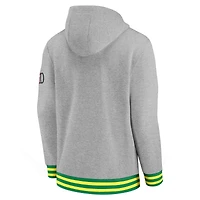 Sweat à capuche rétro Nike Oregon Ducks Legacy gris chiné pour homme