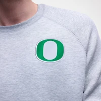 Men's Nike Heather Gray Oregon Ducks Tech Fleece Raglan Sweatshirt
