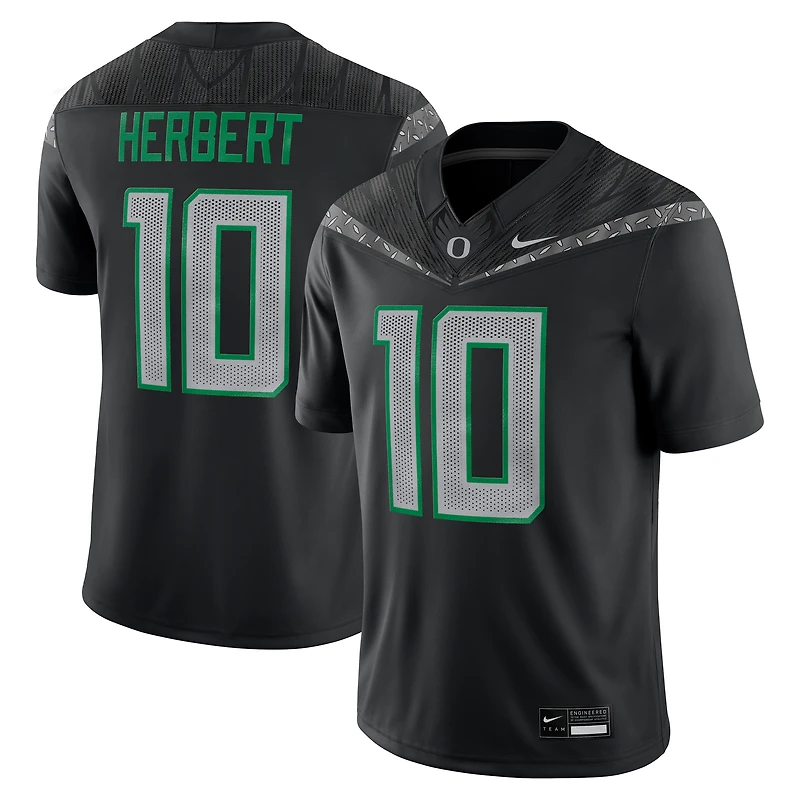 Maillot Nike Justin Herbert pour homme, noir, Oregon Ducks Alumni Game
