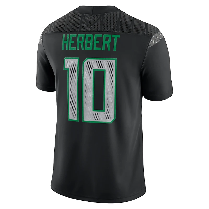 Maillot Nike Justin Herbert pour homme, noir, Oregon Ducks Alumni Game