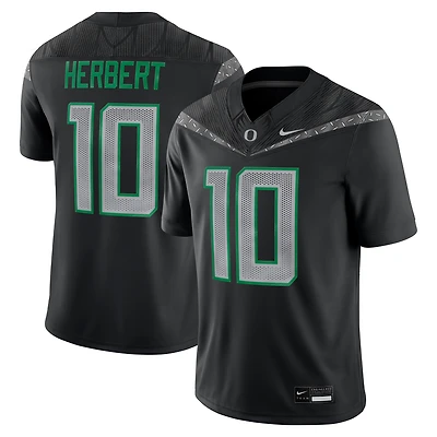 Maillot Nike Justin Herbert pour homme, noir, Oregon Ducks Alumni Game
