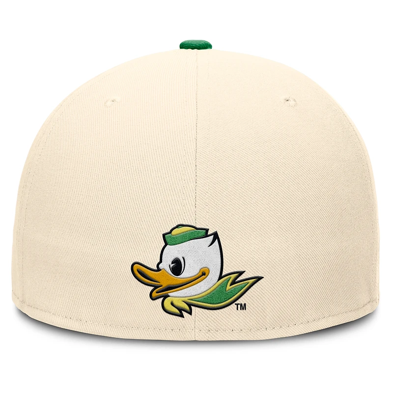 Men's Nike Natural Oregon Ducks 2026 Primetime True Fitted Hat