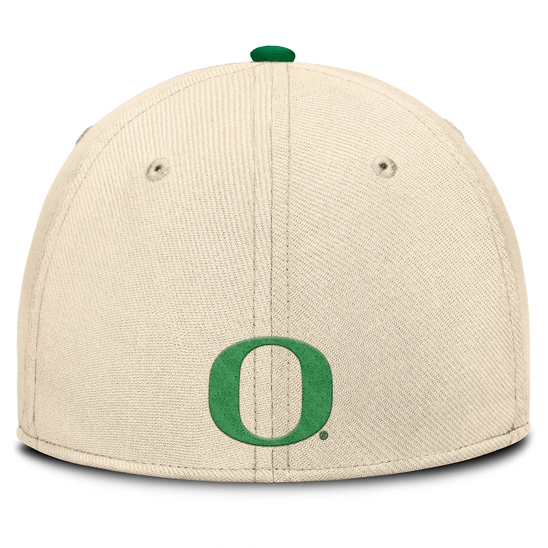 Casquette Nike Natural Oregon Ducks 2026 Primetime Swooshflex pour homme
