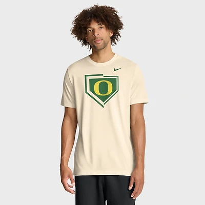 T-shirt Nike Natural Oregon Ducks Primetime Baseball Icon Legend Dri-FIT pour homme