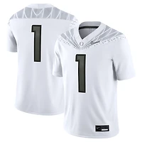 Maillot de match Nike #1 blanc des Oregon Ducks pour homme