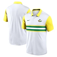 Men's Nike White/Yellow Oregon Ducks Athletic Prep Alt Logo Vapor Dri-FIT Polo
