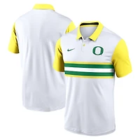 Men's Nike White Oregon Ducks Campus Pattern Vapor Dri-FIT Polo