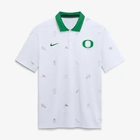 Polo Nike Dri-FIT blanc à motif Vapor des Oregon Ducks pour homme