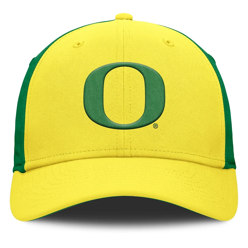 Casquette Nike jaune/verte Oregon Ducks 2025 Sideline Rise Local Performance Flex pour homme