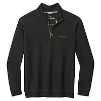 Veste mi-zip Tommy Bahama noire pour homme, Oregon Ducks, Montego Bay