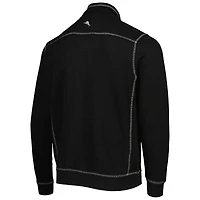 Tommy Bahama Black Oregon Ducks Sport Tobago Bay Tri-Blend Mock Neck Half-Zip Jacket