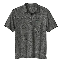 Polo Tommy Bahama gris Oregon Ducks IslandZone Wild Hibiscus Tri-Blend pour homme