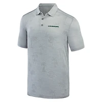 Polo Tommy Bahama gris Oregon Ducks Sport Palm Coast Palmera IslandZone pour hommes