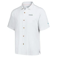 Men's Tommy Bahama White Oregon Ducks Castaway Game Camp Button-Up Shirt