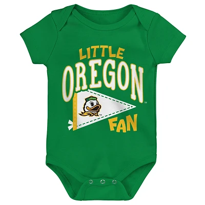 Newborn Outerstuff Green Oregon Ducks Little Banner Bodysuit