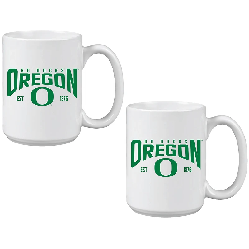 Oregon Ducks 15oz. Mug Two-Pack