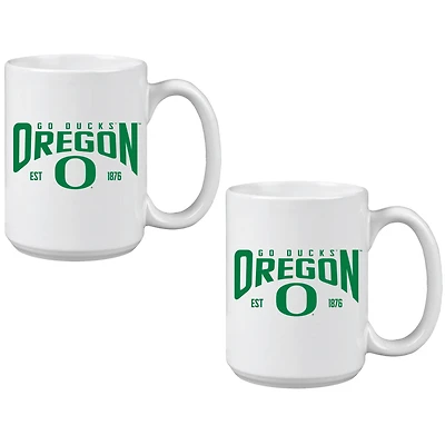 Oregon Ducks 15oz. Mug Two-Pack