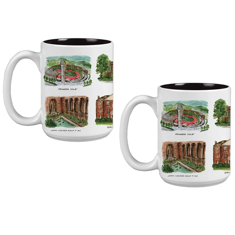 Oregon Ducks 2-Pack 15oz. Laura Wilcox University Mug Set