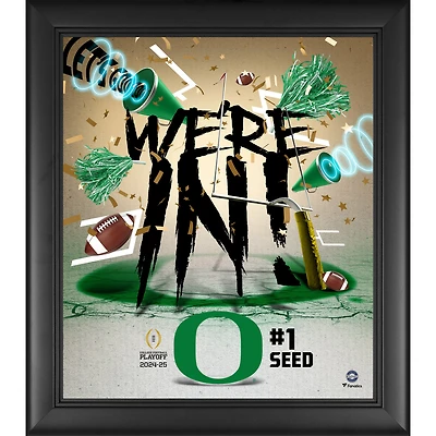 Oregon Ducks 2024-25 College Football Playoff Framed 15" x 17" We're In Collage