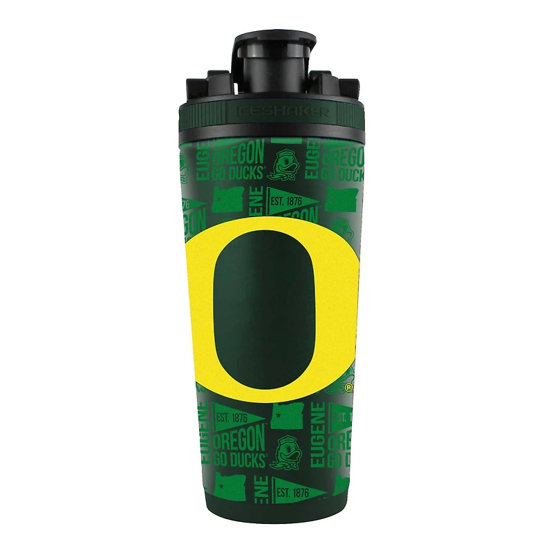 Bouteille shaker en acier inoxydable 4D de 26 oz des Oregon Ducks