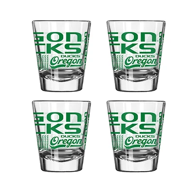 Oregon Ducks 4-Pack 2oz. Shot Glass Set