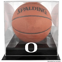 Oregon Ducks Black Base Basketball Display Case with Mirrored Back