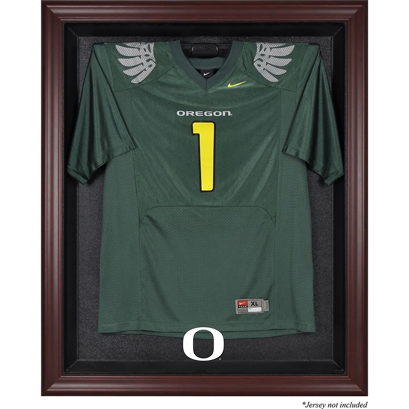 Oregon Ducks Mahogany Framed Logo Jersey Display Case