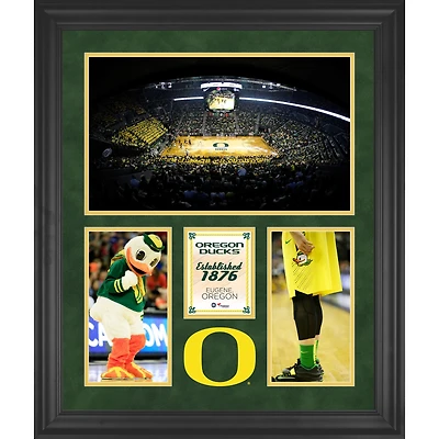 Oregon Ducks Matthew Knight Arena Framed 20" x 24" 3-Opening Collage