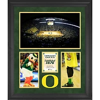 Oregon Ducks Matthew Knight Arena Framed 20" x 24" 3-Opening Collage