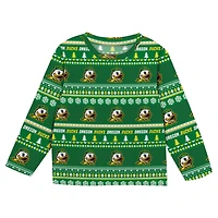 Preschool Outerstuff  Green Oregon Ducks Ugly Sweater Pajama Set