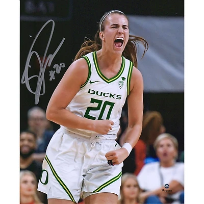 Photographie autographiée de Sabrina Ionescu, Oregon Ducks, 8" x 10"