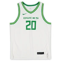 Sabrina Ionescu Oregon Ducks Maillot réplique Nike blanc autographié