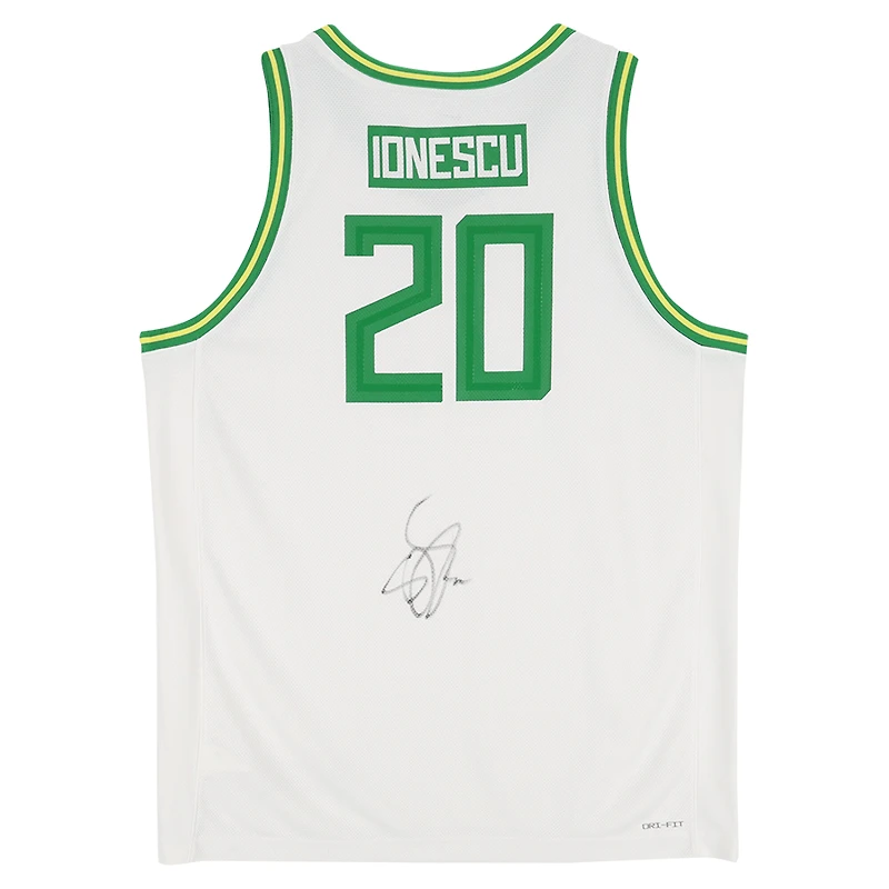 Sabrina Ionescu Oregon Ducks Autographed White Nike Replica Jersey