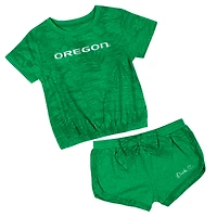Ensemble t-shirt et short Oregon Ducks Fern pour tout-petits Colosseum Green