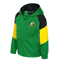 Toddler Colosseum Green Oregon Ducks Spirit Hollow Full-Zip Hoodie