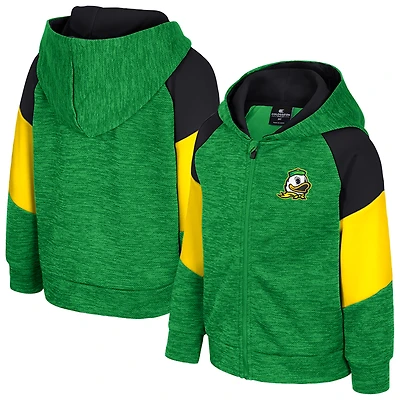 Sweat à capuche zippé Spirit Hollow pour tout-petit, vert Colosseum, Oregon Ducks