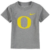 Toddler Nike Heathered Gray Oregon Ducks Logo T-Shirt