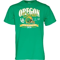 T-shirt unisexe bleu 84 vert Oregon Ducks, éliminatoires de football universitaire 2026, Orange Bowl