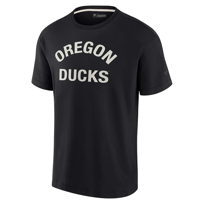 T-shirt unisexe à manches courtes super doux Fanatics Black Oregon Ducks Elements