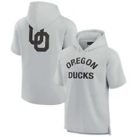 Sweat à capuche unisexe Fanatics Grey Oregon Ducks Elements en polaire super douce manches courtes