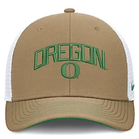 Unisex Nike  Green/White Oregon Ducks Primetime Arched Trucker Adjustable Hat
