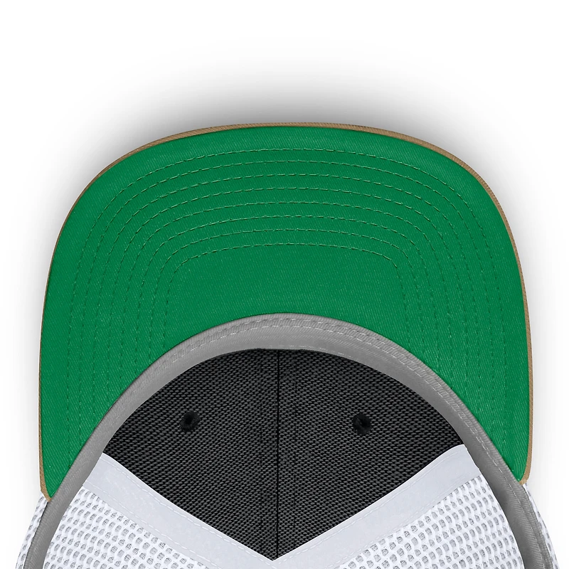 Unisex Nike Green/White Oregon Ducks Primetime Arched Trucker Adjustable Hat
