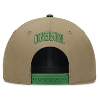Unisex Nike Beige/Green Oregon Ducks Primetime Rise Dri-FIT Adjustable Hat