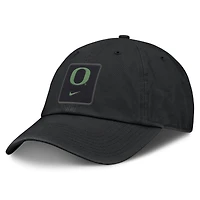 Casquette unisexe Nike noire Oregon Ducks 2026 Sideline Club ajustable