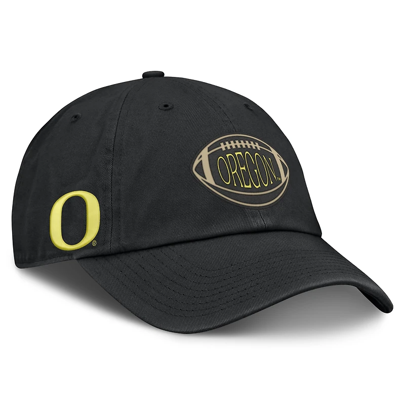 Casquette unisexe Nike noire Oregon Ducks Campus Prep Football Club, ajustable