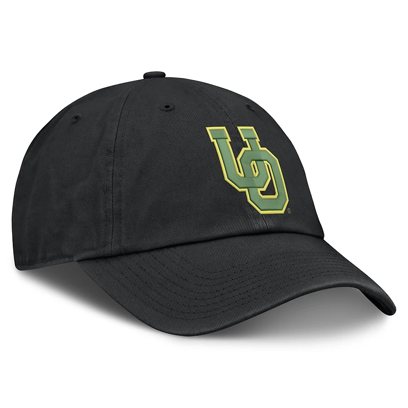 Casquette unisexe Nike noire Oregon Ducks Legacy Letter Club ajustable